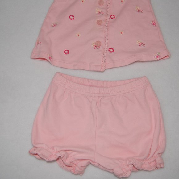 First Impressions, 0-3M Infant Baby, 100% Cotton Pink Set - Picture 10 of 13